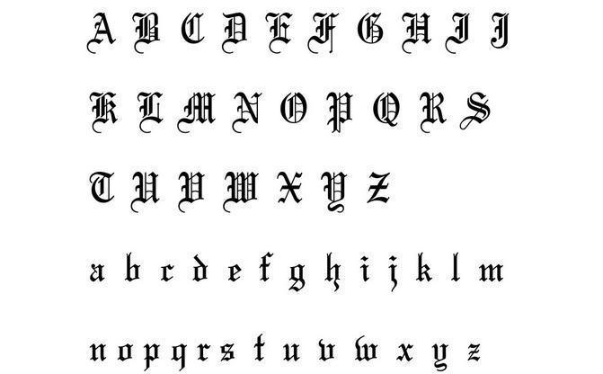 哥特式字体 - 快懂百科