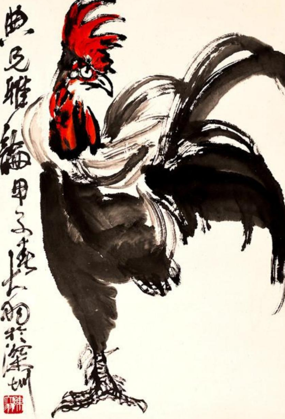 陈大羽雄鸡图 快懂百科