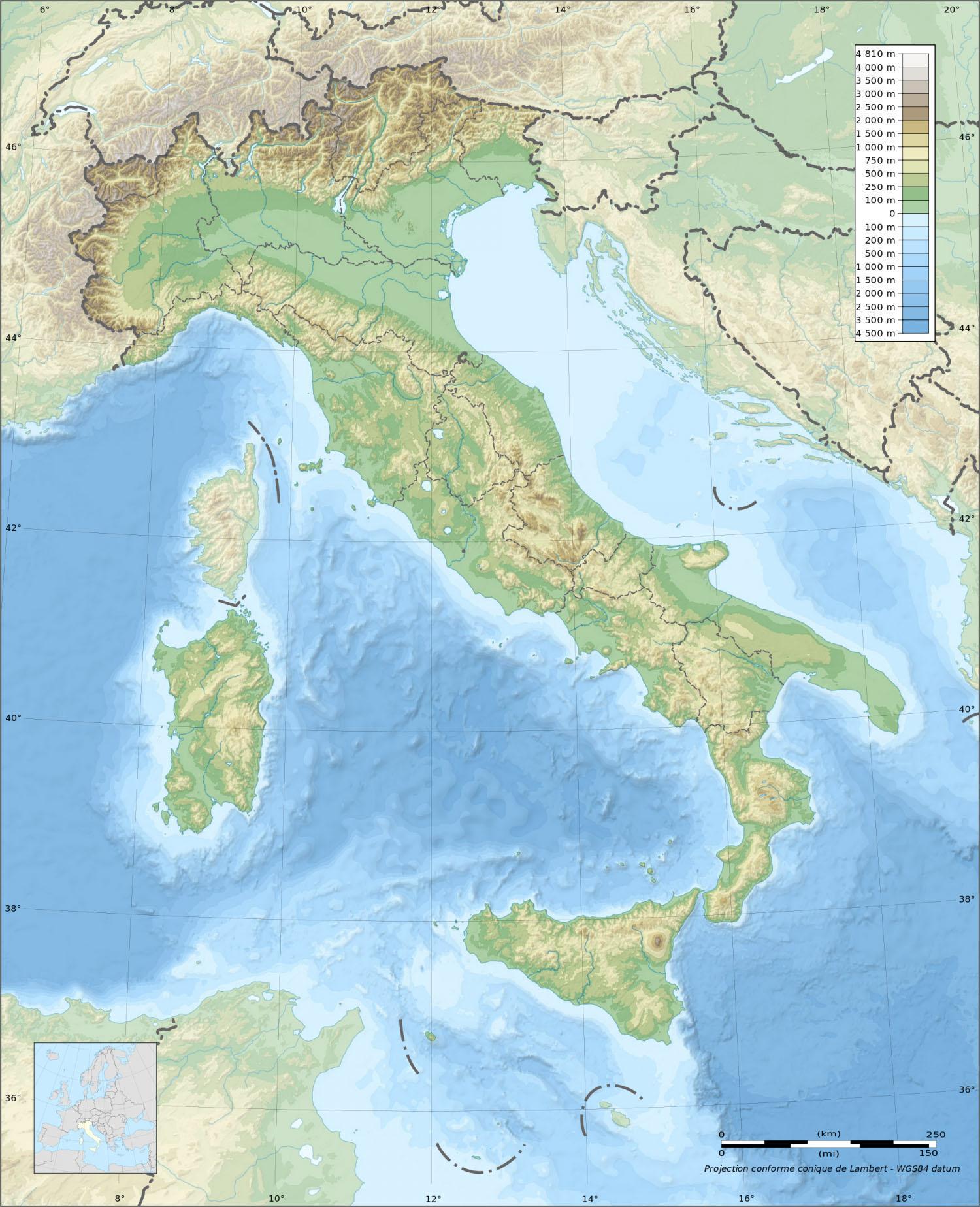 意大利的地图【相关词_ 欧洲地图】 - 随意贴