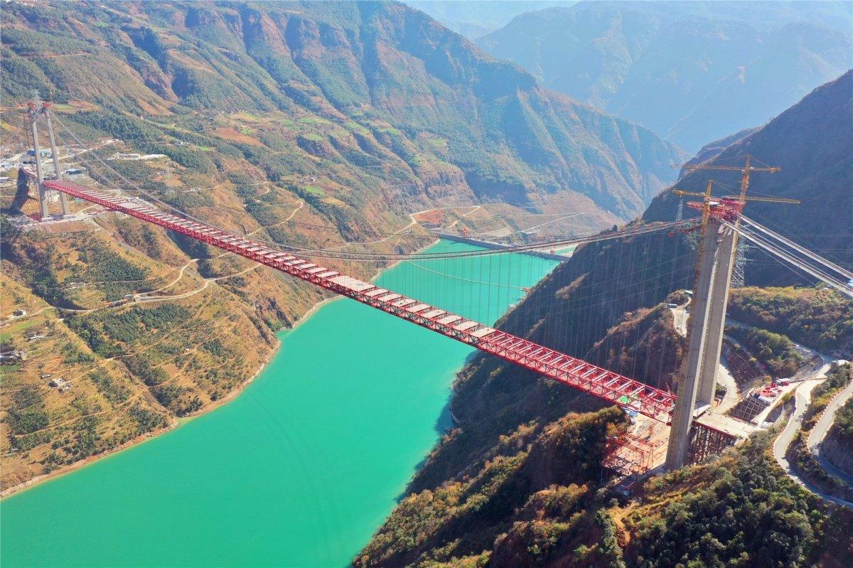 金沙江最大跨度悬索桥金东大桥成功建成－国务院国有资产监督管理委员会