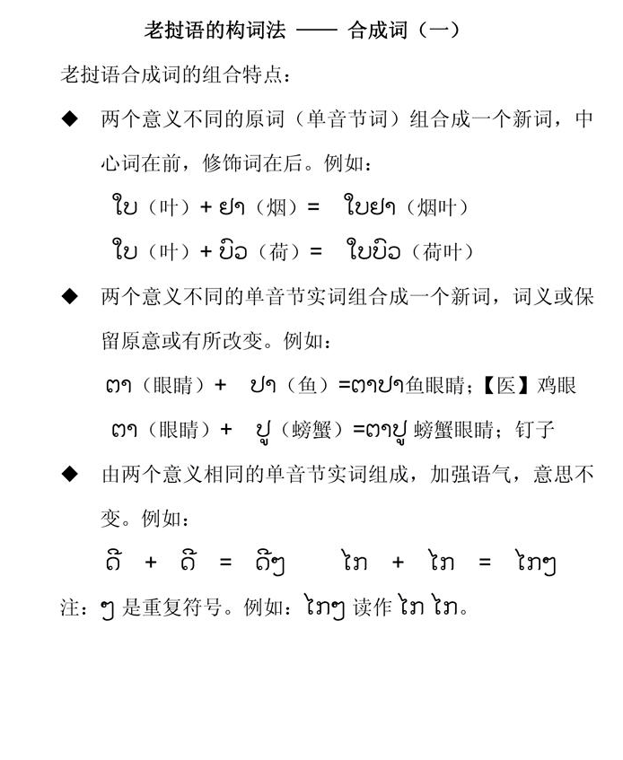 老挝语 - 快懂百科
